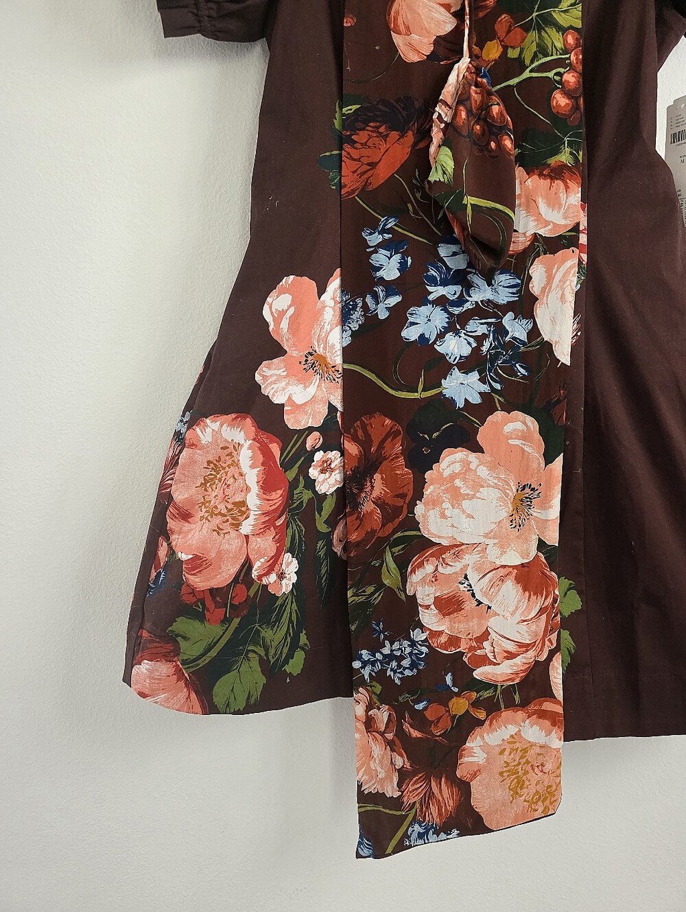 NWT Anthropologie Maeve Puff-Sleeve Square-Neck Floral Mini Dress - Picture 10 of 10